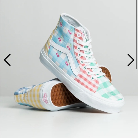 Vans Sk8-Hi Tapered Gingham Block Sneaker - Picture 1 of 12
